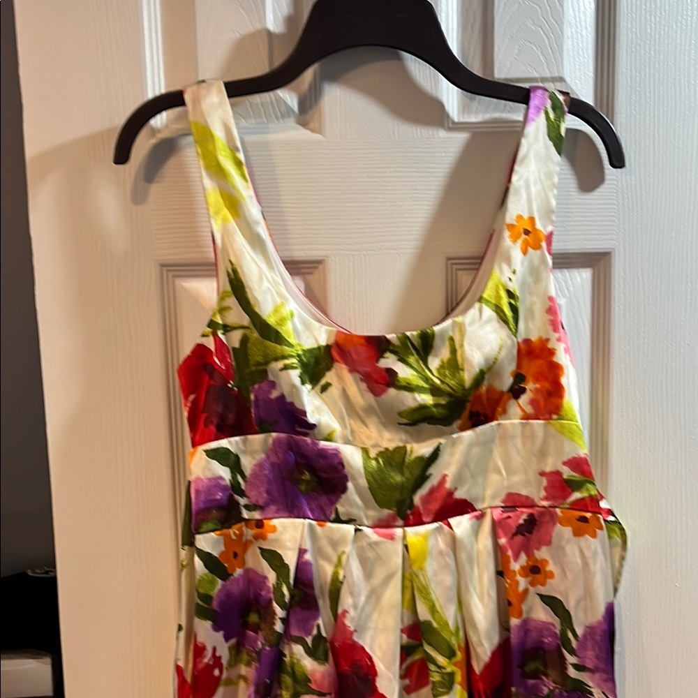 Dots Floral Mini Dress - Multicolor